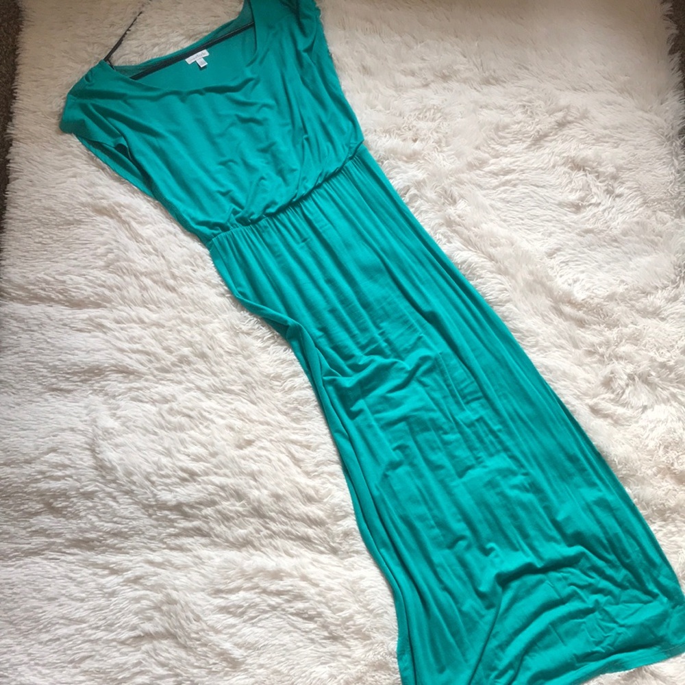 Teal maxi dress